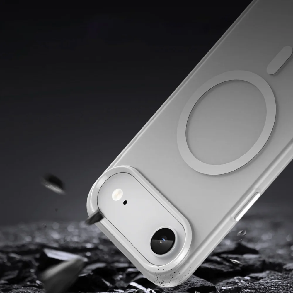 Magnetic Abrasive iPhone 17 Air Case Compatible with MagSafe - Matte Whiteeng