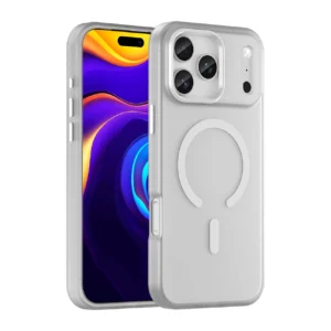Magnetic Abrasive iPhone 17 Pro Case Compatible with MagSafe - Matte Whiteeng