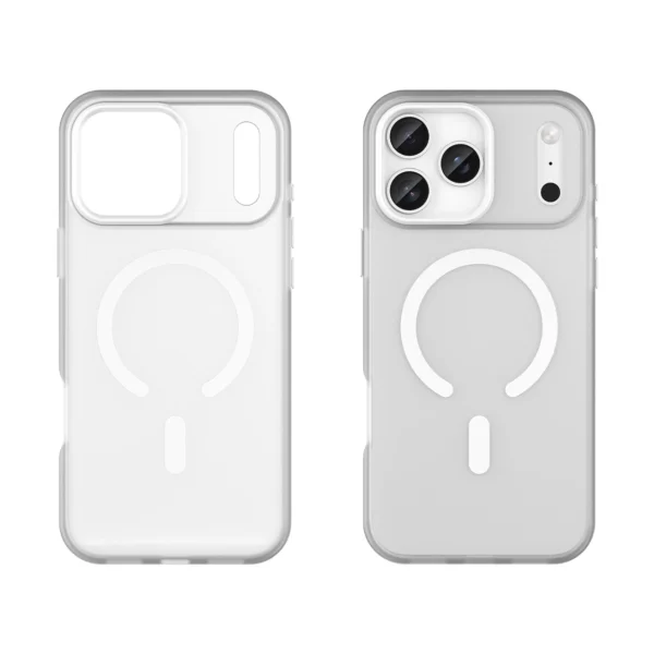 Magnetic Abrasive iPhone 17 Pro Case Compatible with MagSafe - Matte Whiteeng