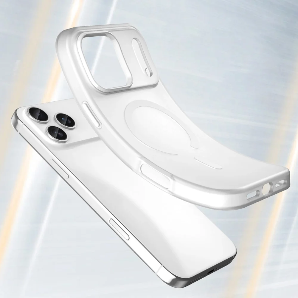 Magnetic Abrasive iPhone 17 Pro Case Compatible with MagSafe - Matte Whiteeng