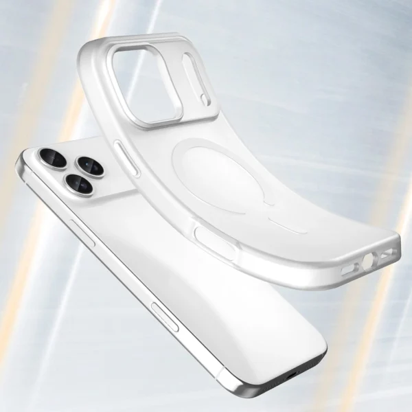 Magnetic Abrasive Case for iPhone 17 Pro Max Compatible with MagSafe - Matte Whiteeng
