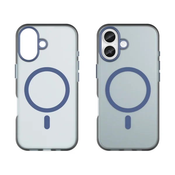 Magnetic Abrasive iPhone 17 Case Compatible with MagSafe - Matte Blueeng