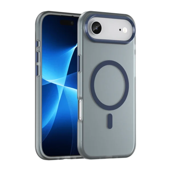 Magnetic Abrasive iPhone 17 Air Case Compatible with MagSafe - Matte Blueeng