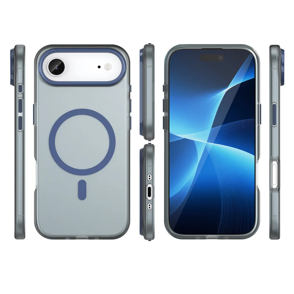 Magnetic Abrasive iPhone 17 Air Case Compatible with MagSafe - Matte Blueeng