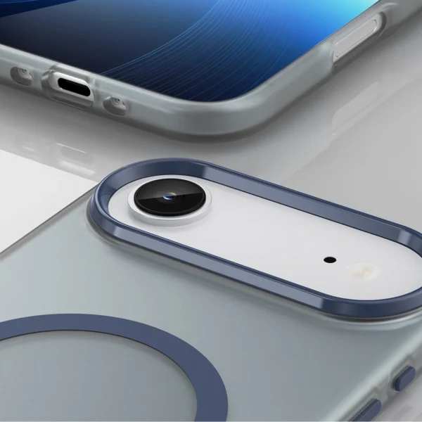 Magnetic Abrasive iPhone 17 Air Case Compatible with MagSafe - Matte Blueeng