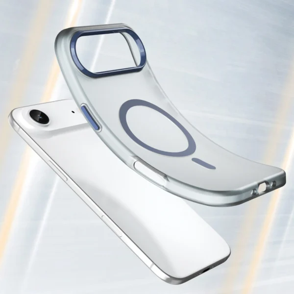 Magnetic Abrasive iPhone 17 Air Case Compatible with MagSafe - Matte Blueeng
