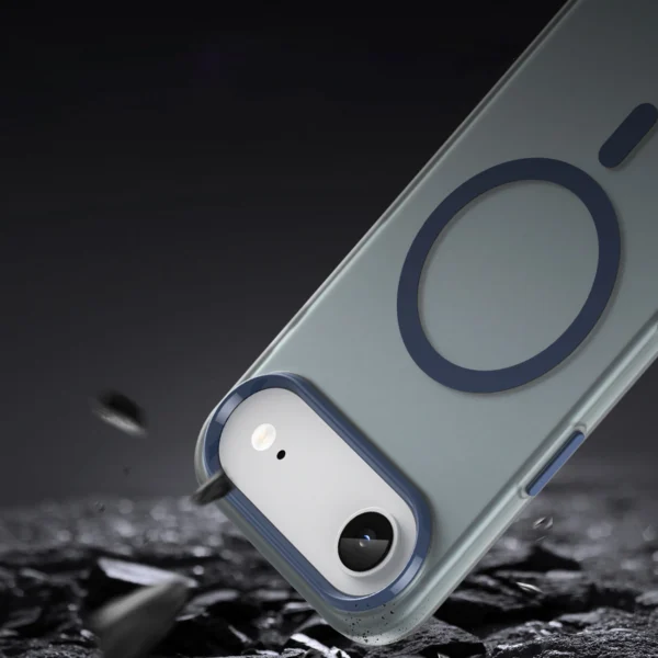 Magnetic Abrasive iPhone 17 Air Case Compatible with MagSafe - Matte Blueeng