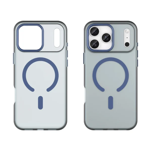 Magnetic Abrasive iPhone 17 Pro Case Compatible with MagSafe - Matte Blueeng