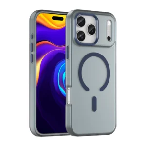 Magnetic Abrasive iPhone 17 Pro Max Case Compatible with MagSafe - Matte Blueeng