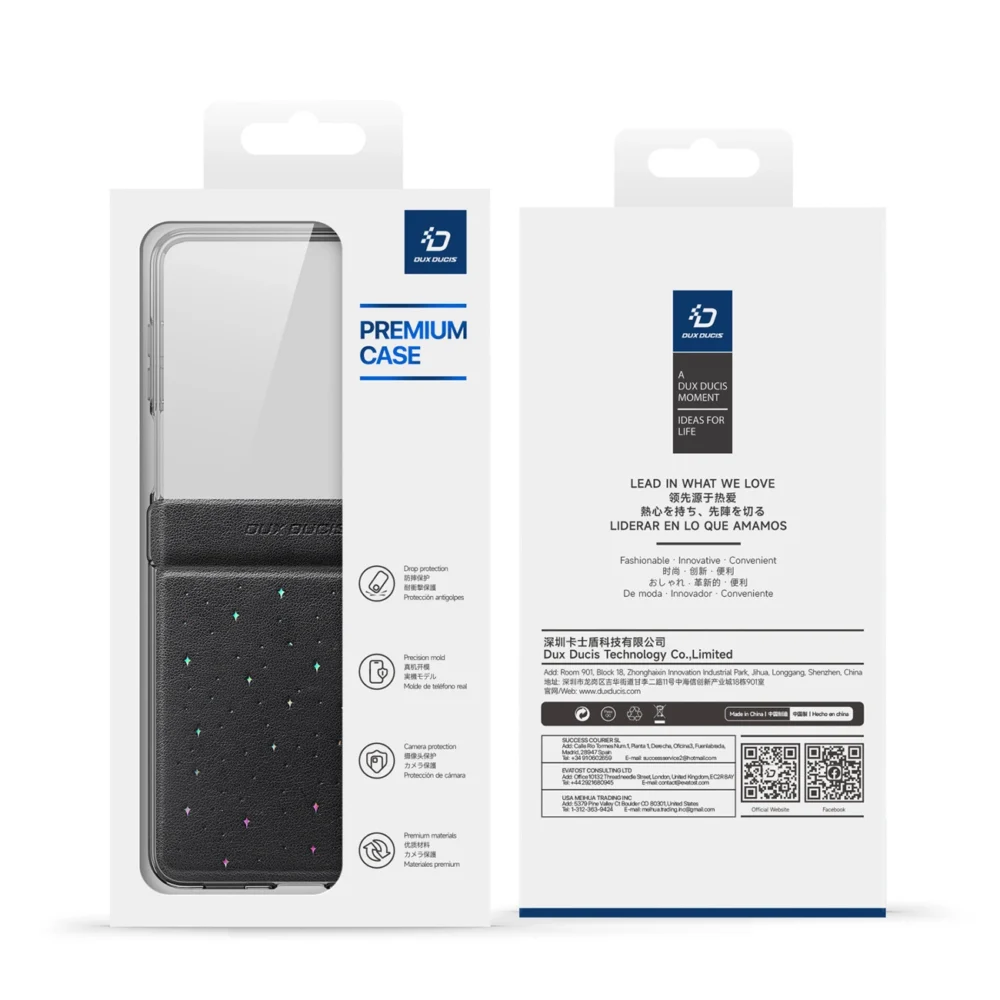 Dux Ducis Stex Case for Samsung Galaxy Z Flip7 - Blackeng