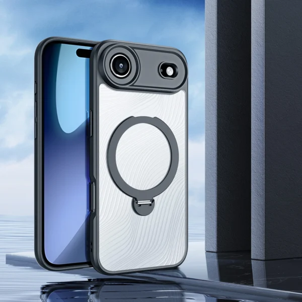 Dux Ducis Aimo Mag Case with Magnetic Ring and Stand for iPhone 17 Air – Blackeng