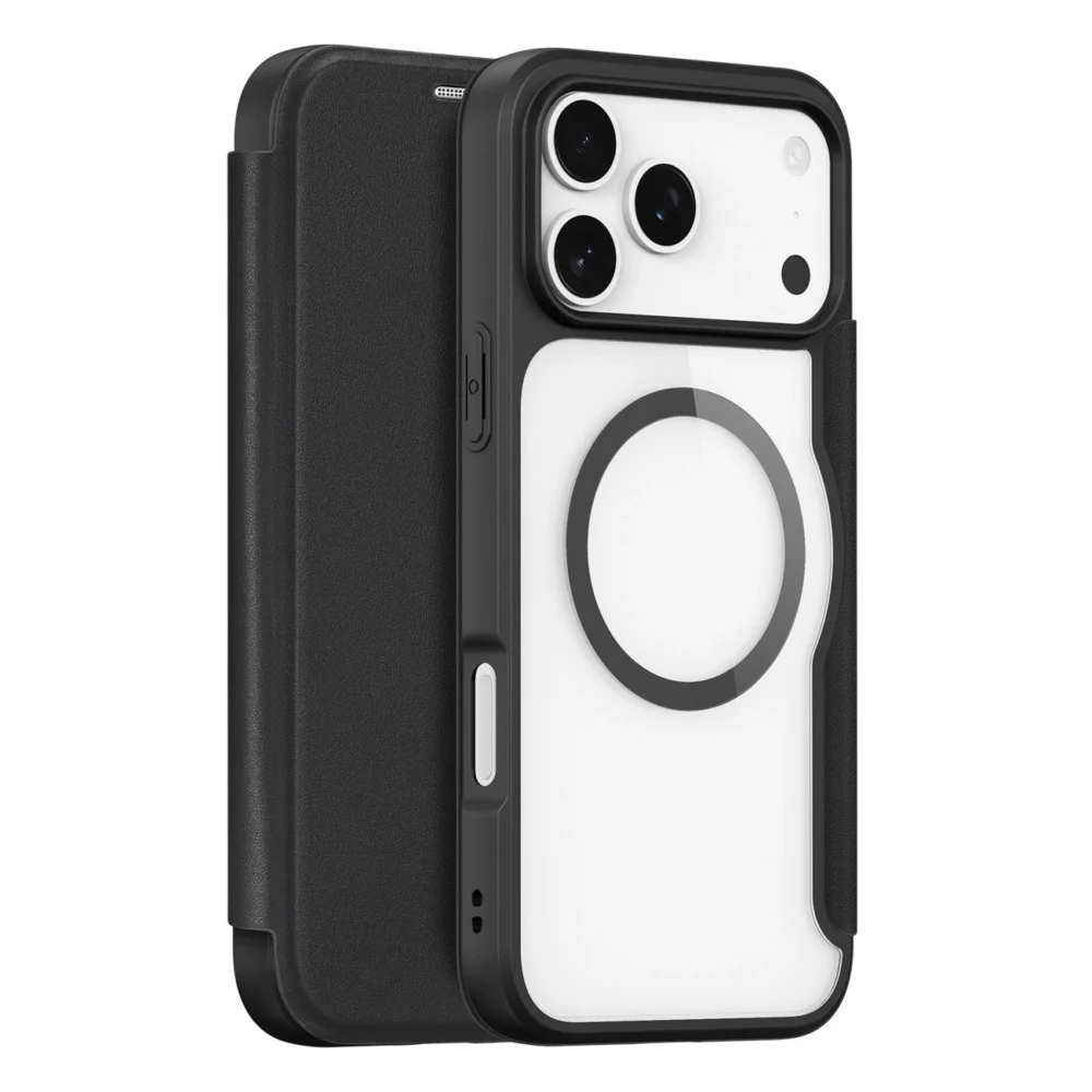 Dux Ducis Skin X Pro Case for iPhone 17 Pro Max with Wallet, MagSafe Compatible - Blackeng