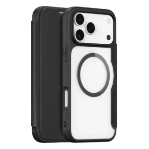 Dux Ducis Skin X Pro Case for iPhone 17 Pro Max with Wallet, MagSafe Compatible - Blackeng