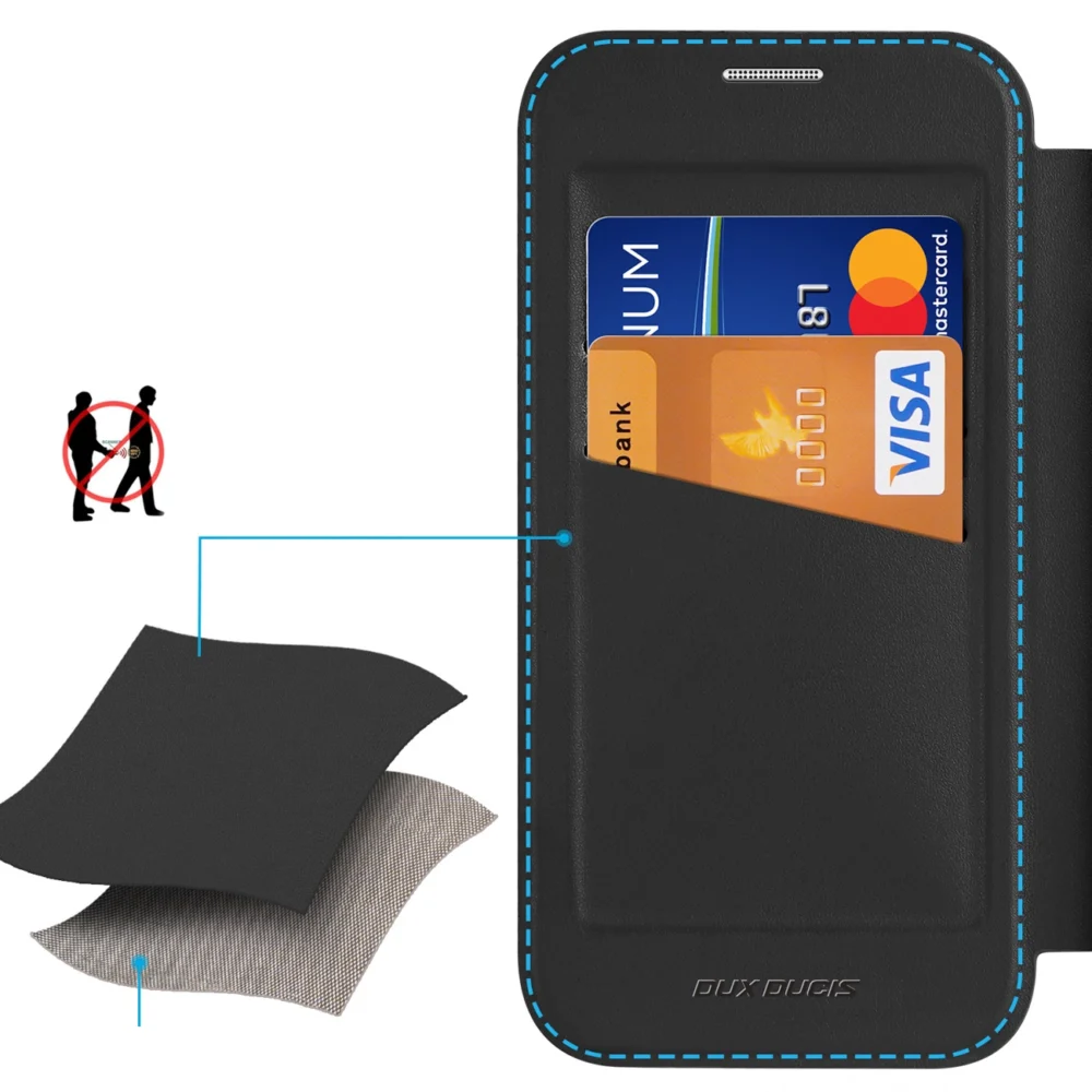 Dux Ducis Skin X Pro Case for iPhone 17 Pro Max with Wallet, MagSafe Compatible - Blackeng