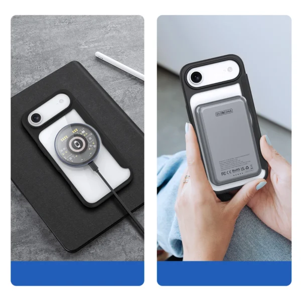 Dux Ducis Skin X Pro iPhone 17 Air Case with Wallet, MagSafe Compatible - Blackeng