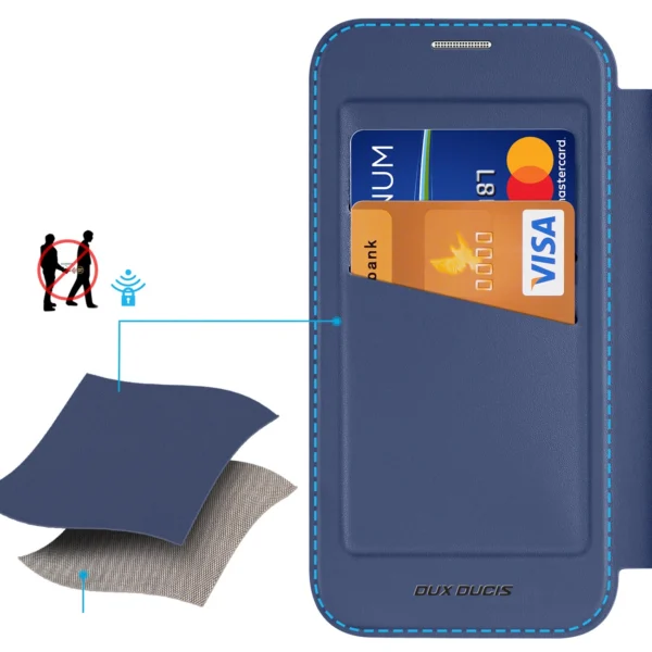 Dux Ducis Skin X Pro iPhone 17 Air Case with MagSafe and Wallet - Blueeng