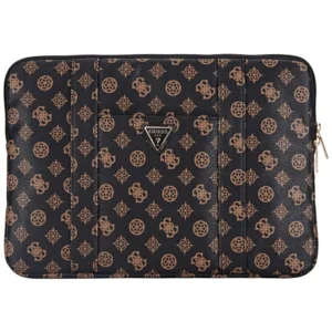 Guess Sleeve Peony Pocket Triangle 14" Laptop Bag - Blackeng