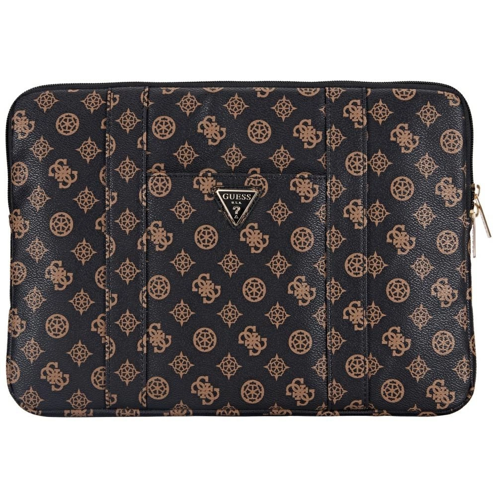 Guess Sleeve Peony Pocket Triangle 14" Laptop Bag - Blackeng