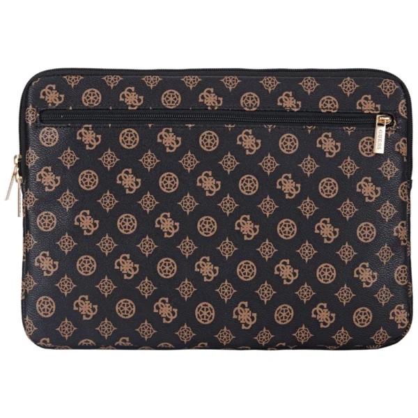 Guess Sleeve Peony Pocket Triangle 14" Laptop Bag - Blackeng