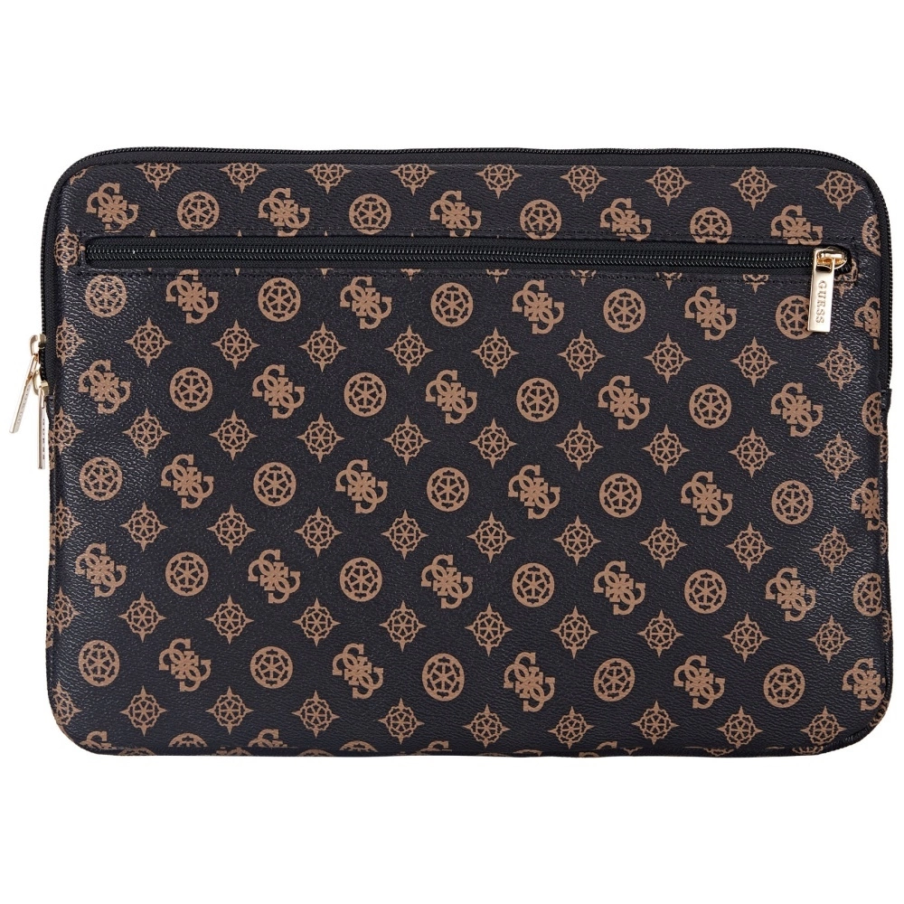Guess Sleeve Peony Pocket Triangle 14" Laptop Bag - Blackeng