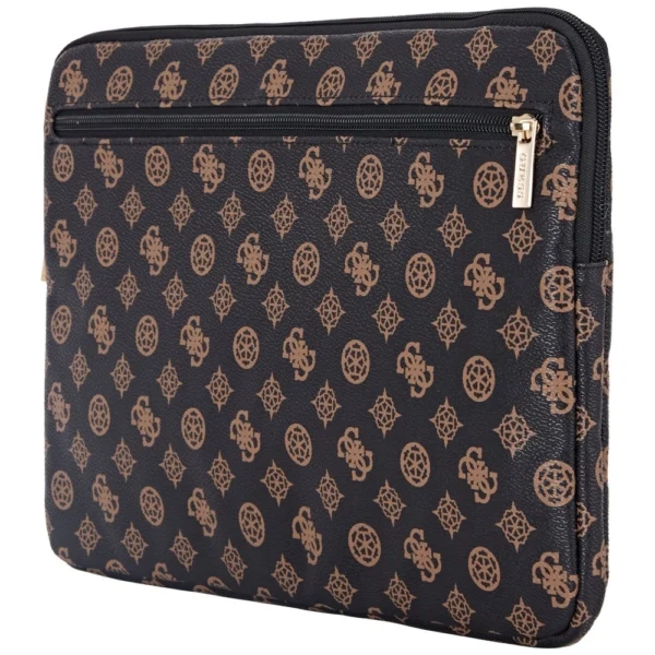 Guess Sleeve Peony Pocket Triangle 14" Laptop Bag - Blackeng