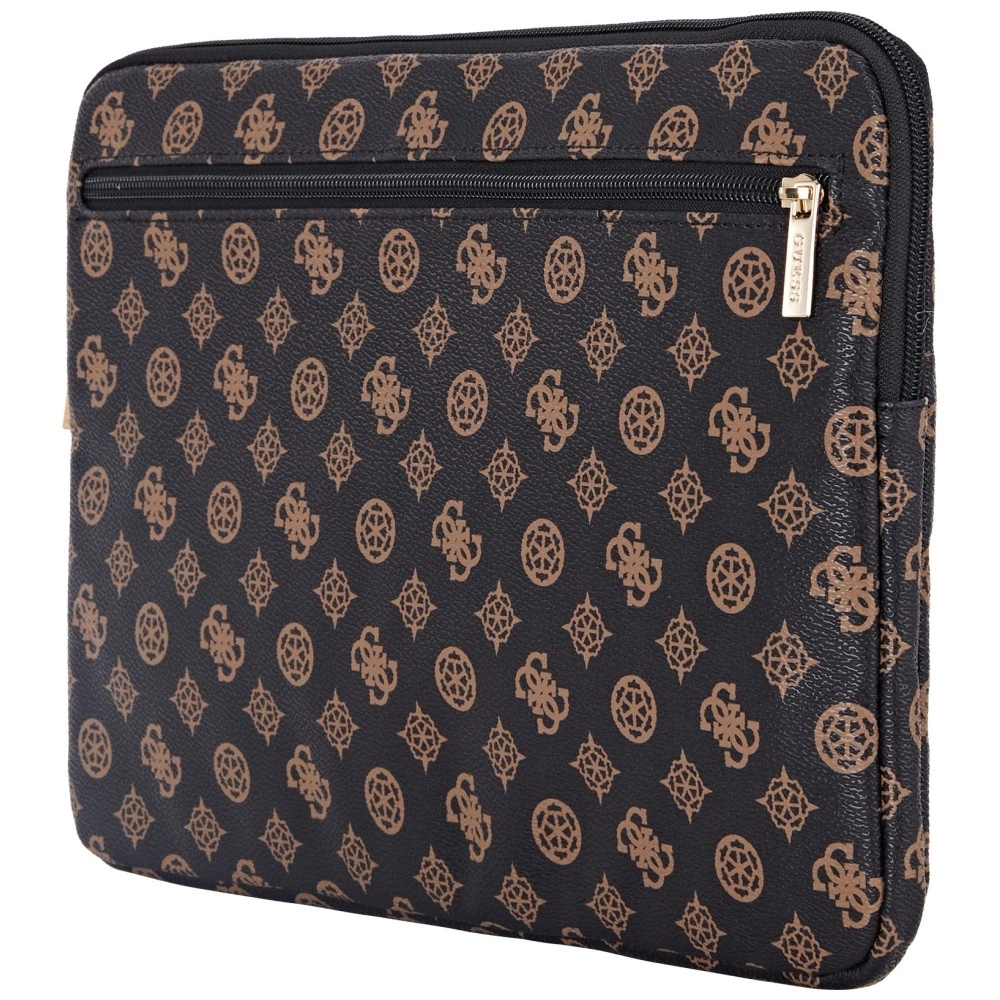 Guess Sleeve Peony Pocket Triangle 14" Laptop Bag - Blackeng
