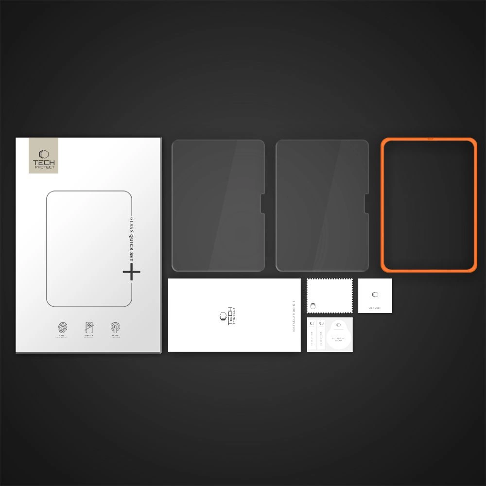 Tech-Protect Easy Set+ 2-pack tempered glass for iPad Air 11" 2024 / 2025 - transparenteng