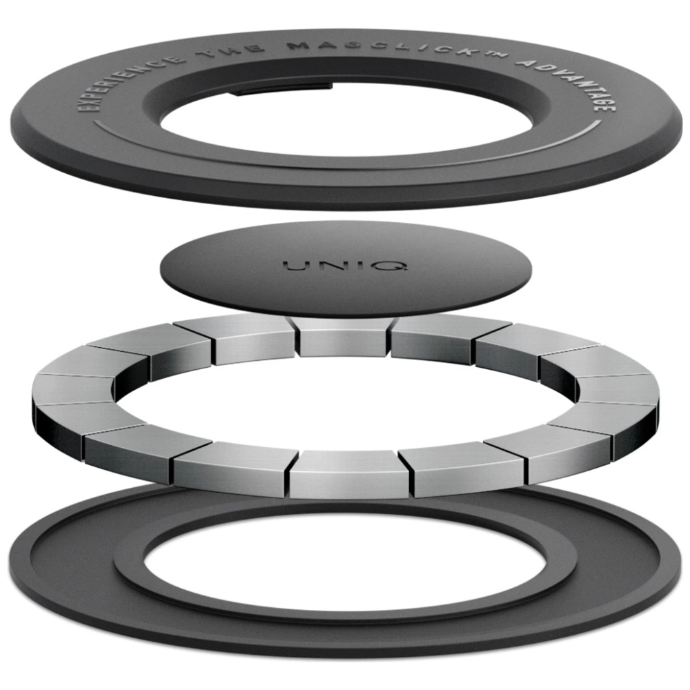 Uniq SnapMount Self-Adhesive Magnetic Holder - Blackeng