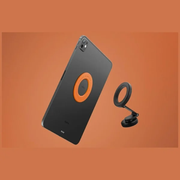 Uniq SnapMount Self-Adhesive Magnetic Holder - Orange and Blackeng