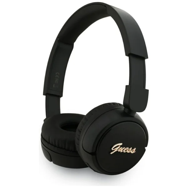 Guess Metal Logo Script Over-Ear Headphones - Blackeng