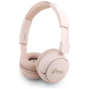 Guess Metal Logo Script Over-Ear Headphones - Pinkeng