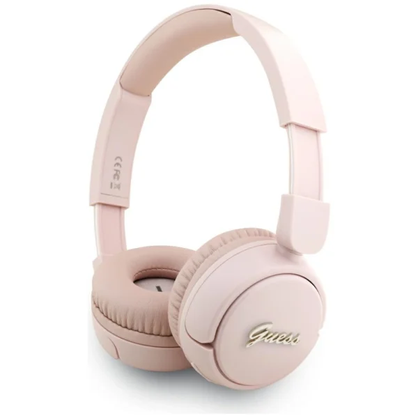Guess Metal Logo Script Over-Ear Headphones - Pinkeng