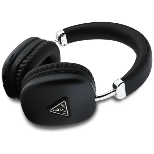 Guess Metallic Triangle Logo Over-Ear Headphones - Blackeng