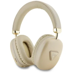 Guess Bluetooth 5.3 Metallic Triangle Logo Gold Over-Ear Headphoneseng