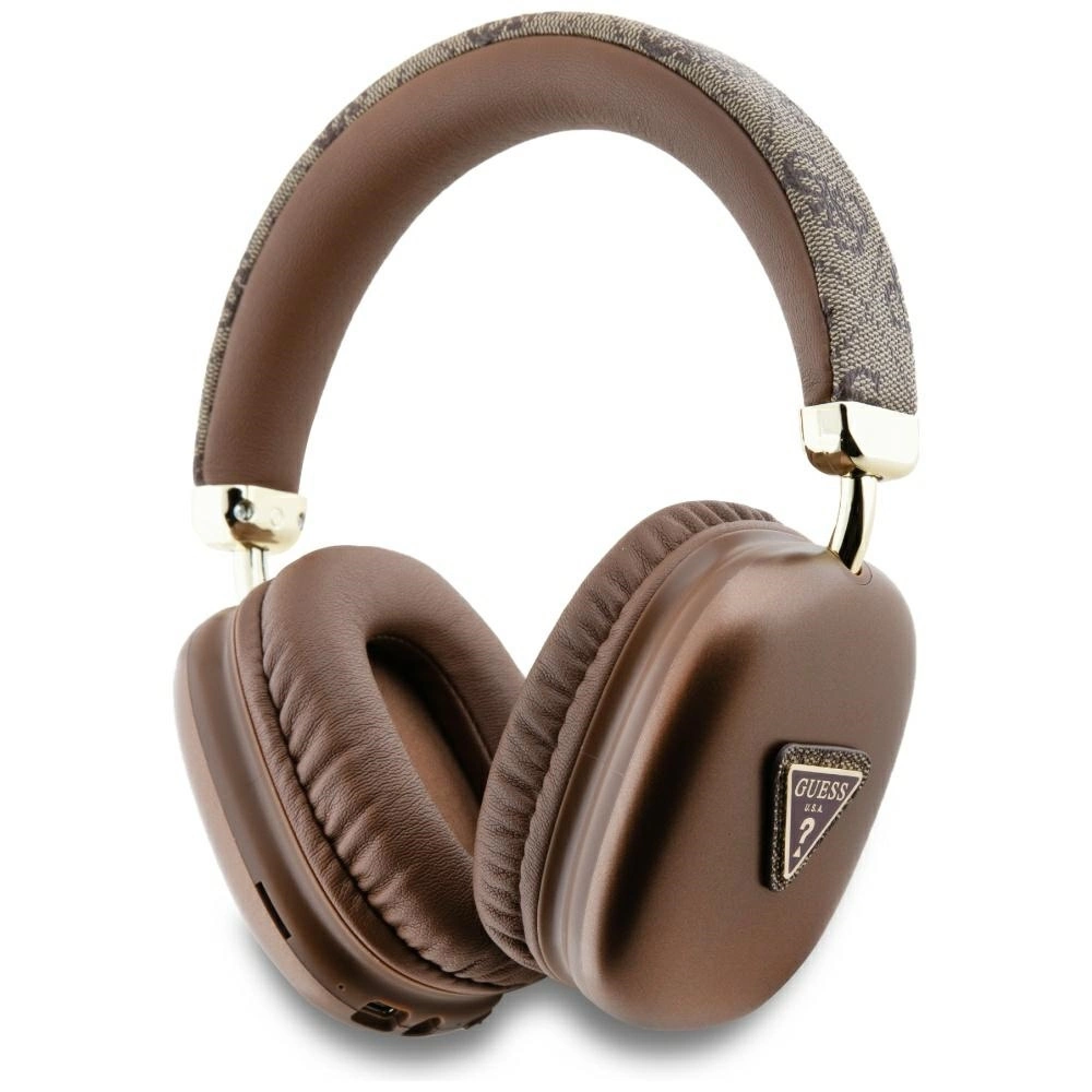 Guess Triangle Logo Over-Ear Headphones - Browneng