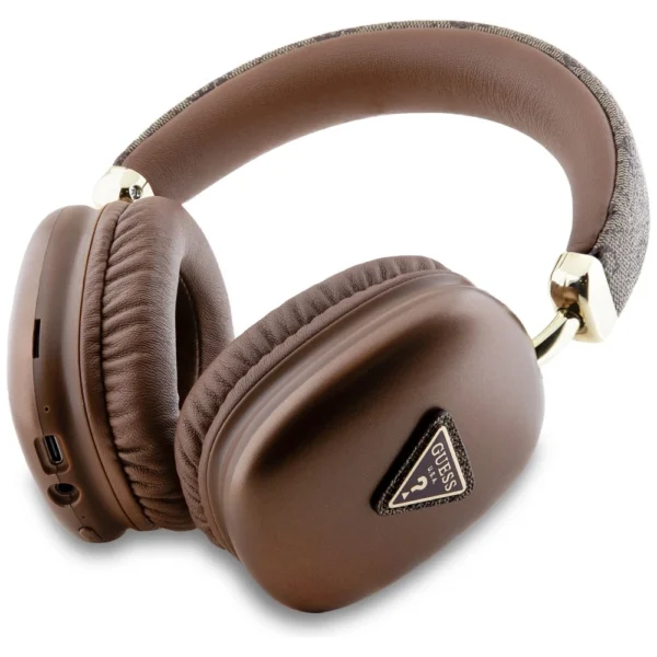 Guess Triangle Logo Over-Ear Headphones - Browneng