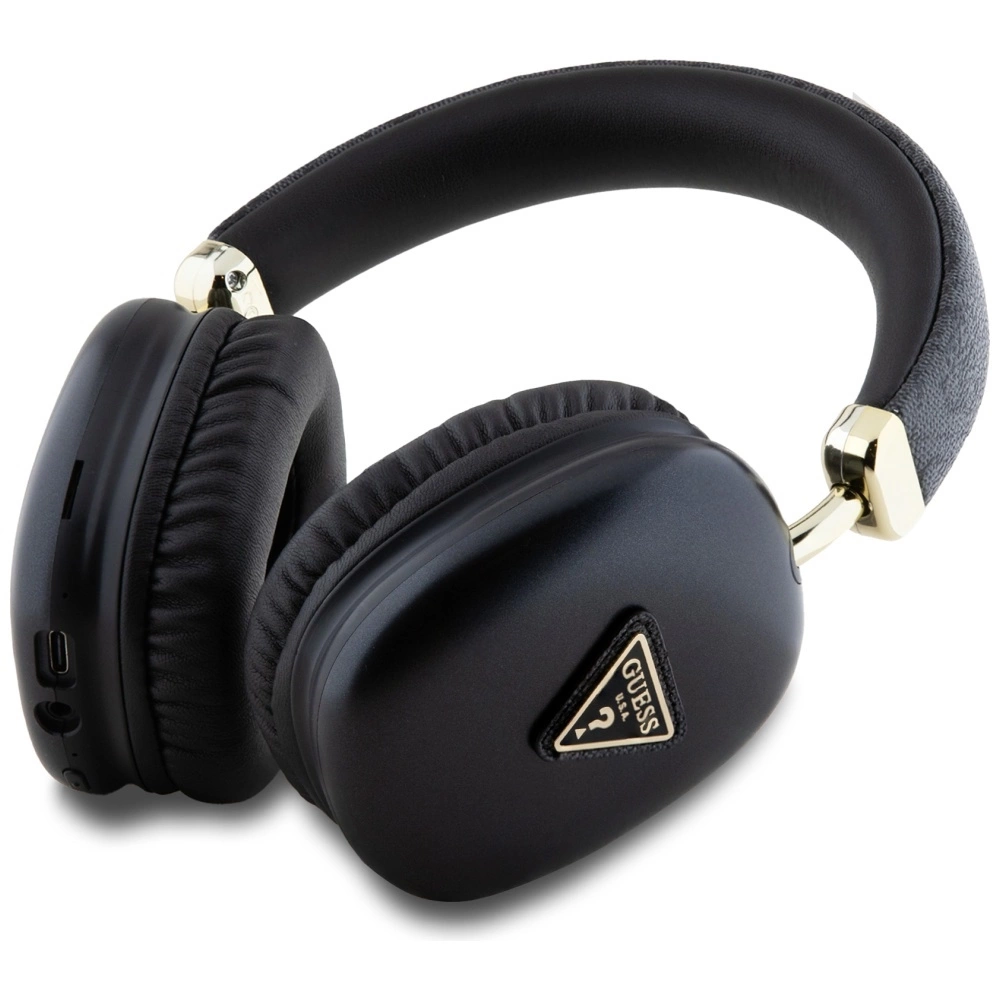 Guess Triangle Logo Over-Ear Headphones - Blackeng