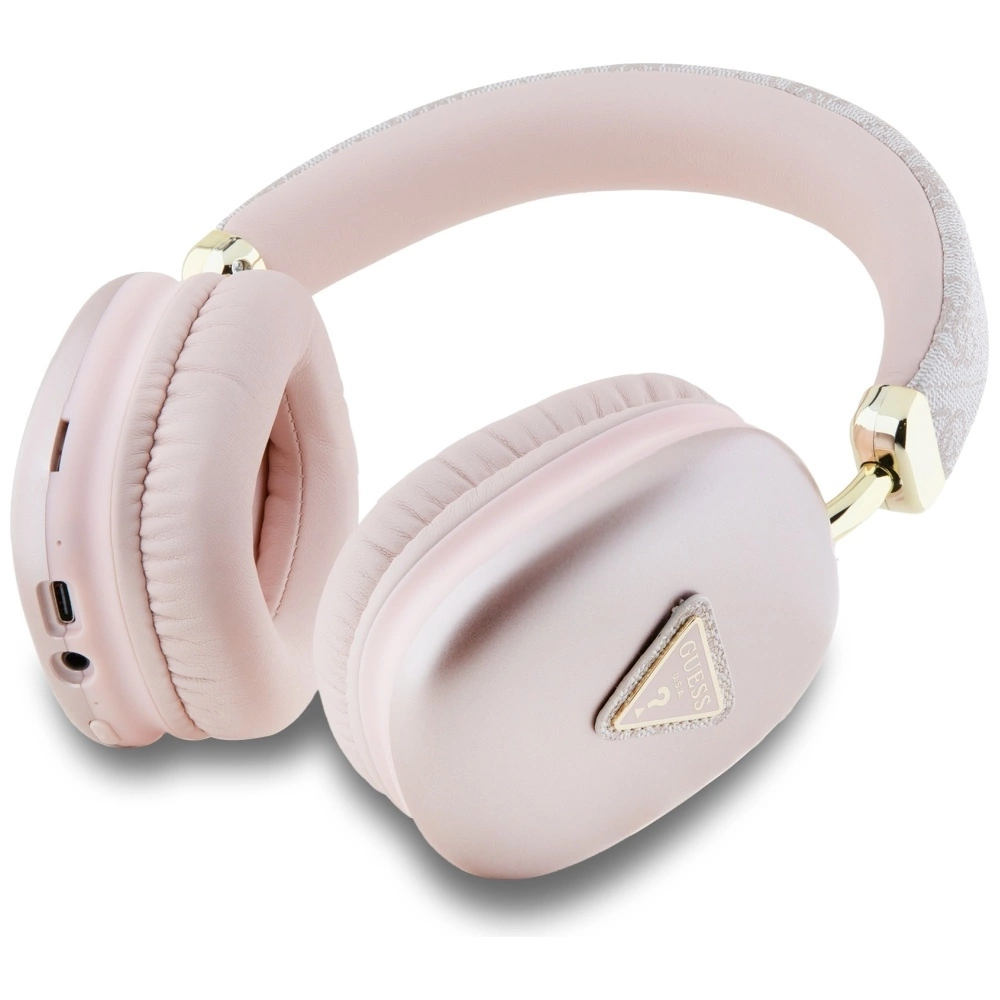 Guess Triangle Logo Over-Ear Headphones - Pinkeng