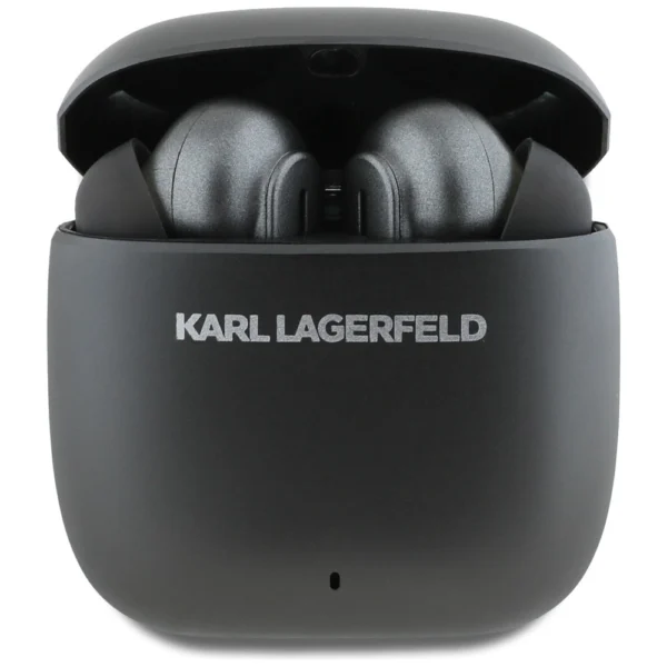 Karl Lagerfeld Metal Printed Logo ANC/ENC Headphones - Blackeng