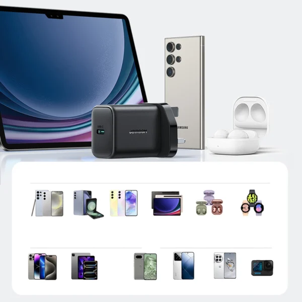 Joyroom JR-TCF23 25W Wall Charger with 1m USB-C Cable - Blackeng