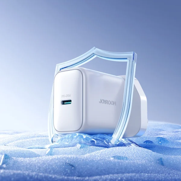 Joyroom JR-TCF20 PD 20W Wall Charger (UK Plug) with 1m USB-C Cable - Whiteeng