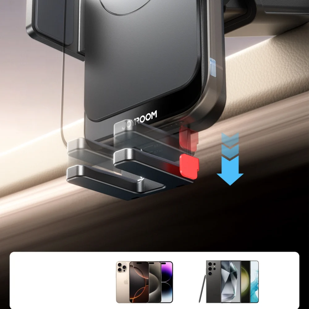 Joyroom JR-ZS241S car mount with inductive charger for dashboard - blackeng