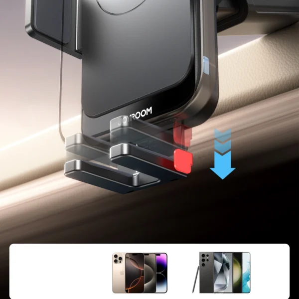 Joyroom JR-ZS241S car mount with inductive charger for dashboard - blackeng