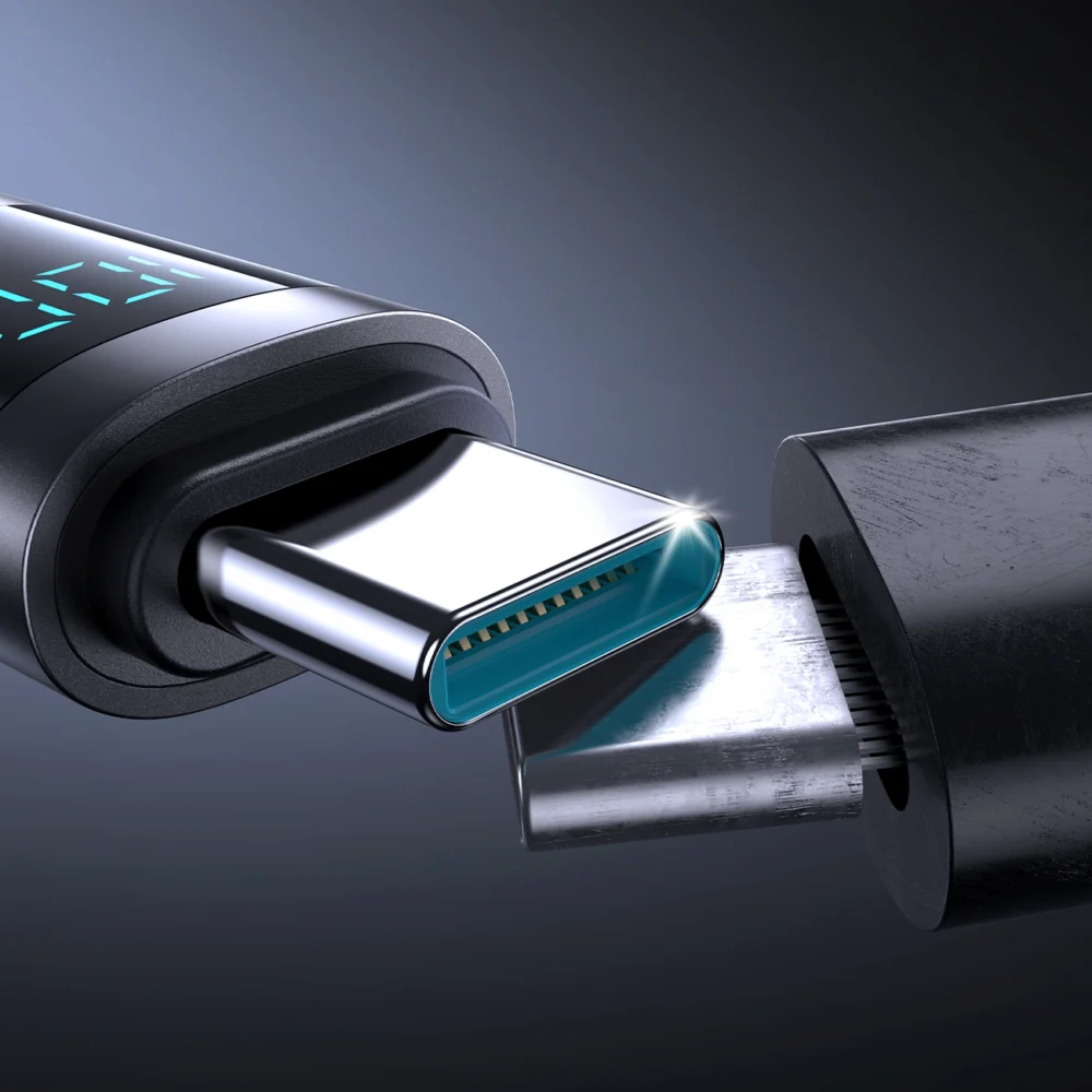 Joyroom S-A16 Pro Prism Series 100W USB-C Cable - USB-C with Digital Display 1.2m - Blackeng