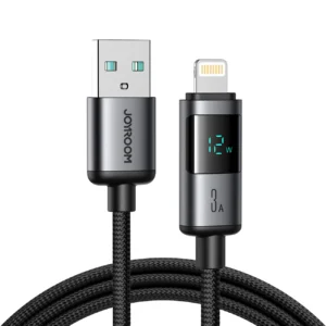 Joyroom S-A16 Pro Prism Series 3A USB-A - Lightning Cable with Display 1.2m - Blackeng