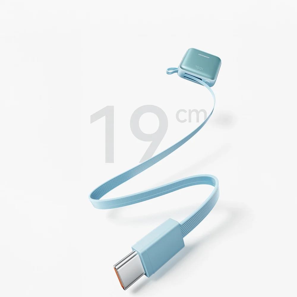 Joyroom JR-PBF27 22.5W 10000mAh Powerbank with Two Built-in Cables - Blueeng