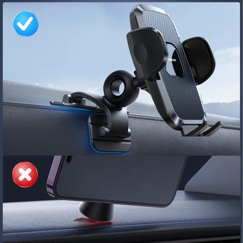 Joyroom JR-ZS259 clamp car holder with three adjustable legs - blackeng