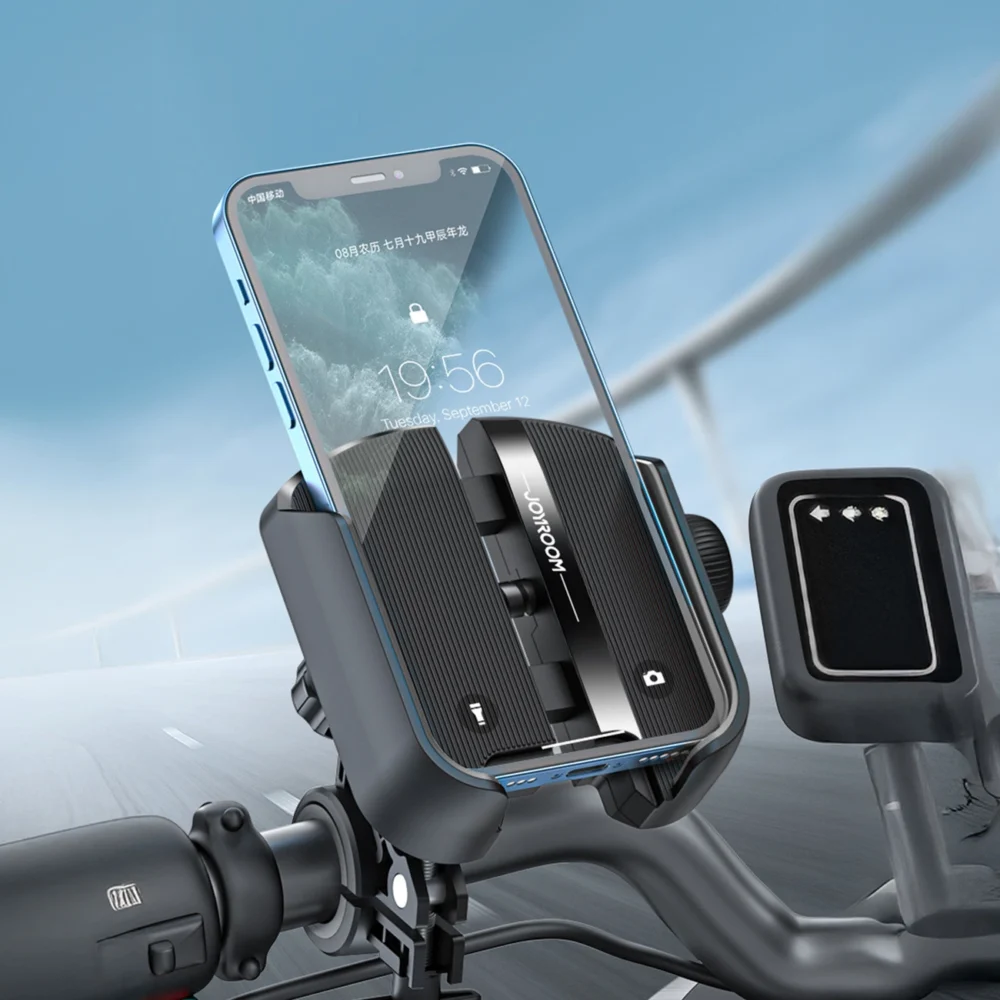 Joyroom JR-ZS431 phone holder for bike, motorcycle, scooter - blackeng
