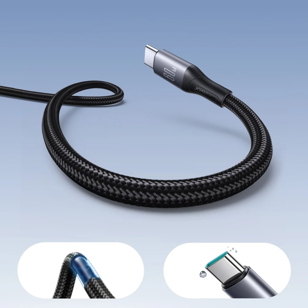 Joyroom S-A28 Flash Series 60W USB-C - USB-C cable 1m - blackeng