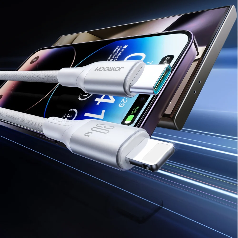 Joyroom S-A28 Flash Series 30W USB-C to Lightning cable 1m - whiteeng